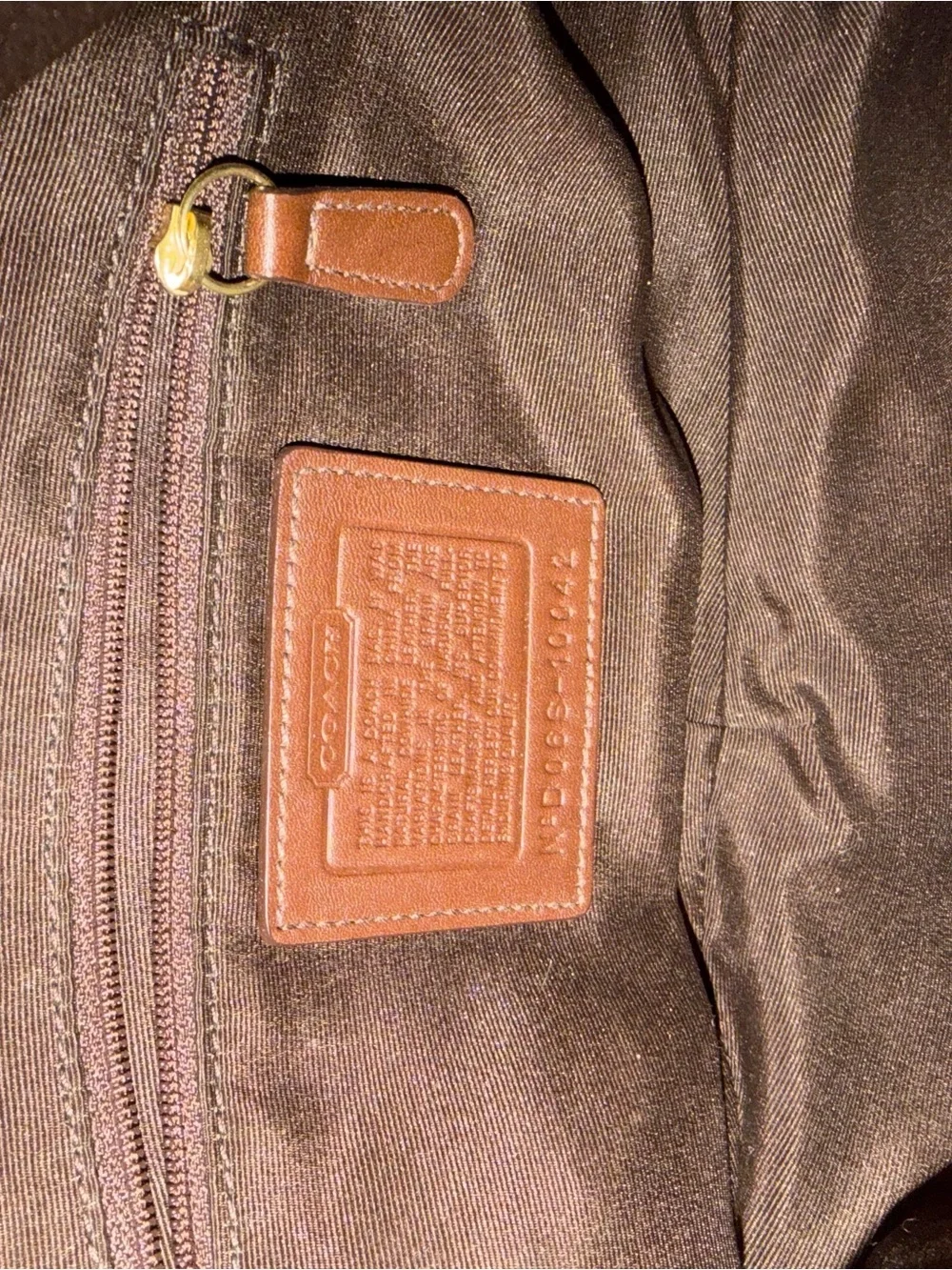 Coach Brown Textured Leather Hobo Bag
